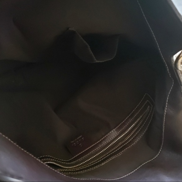 Authentic Gucci GG monogram hobo bag with bamboo handle - Picture 6 of 6